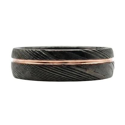 Linawen Band in Stainless steel - Blackrhodium