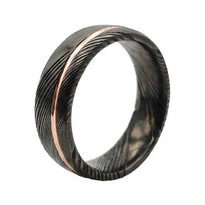 Linawen Band in Stainless steel - Blackrhodium