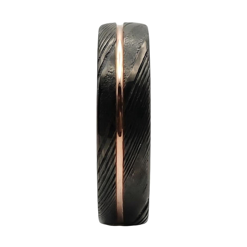 Linawen Band in Stainless steel - Blackrhodium