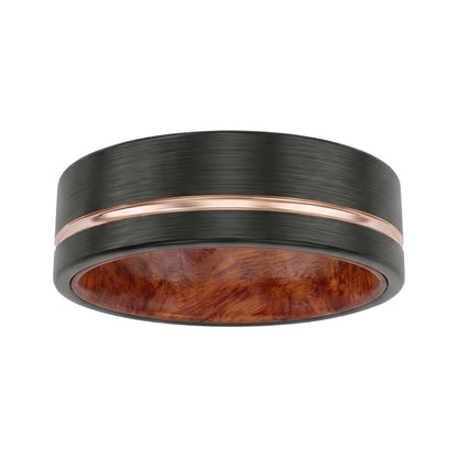 Galdoria Band in Tungsten Carbide - Blackrhodium
