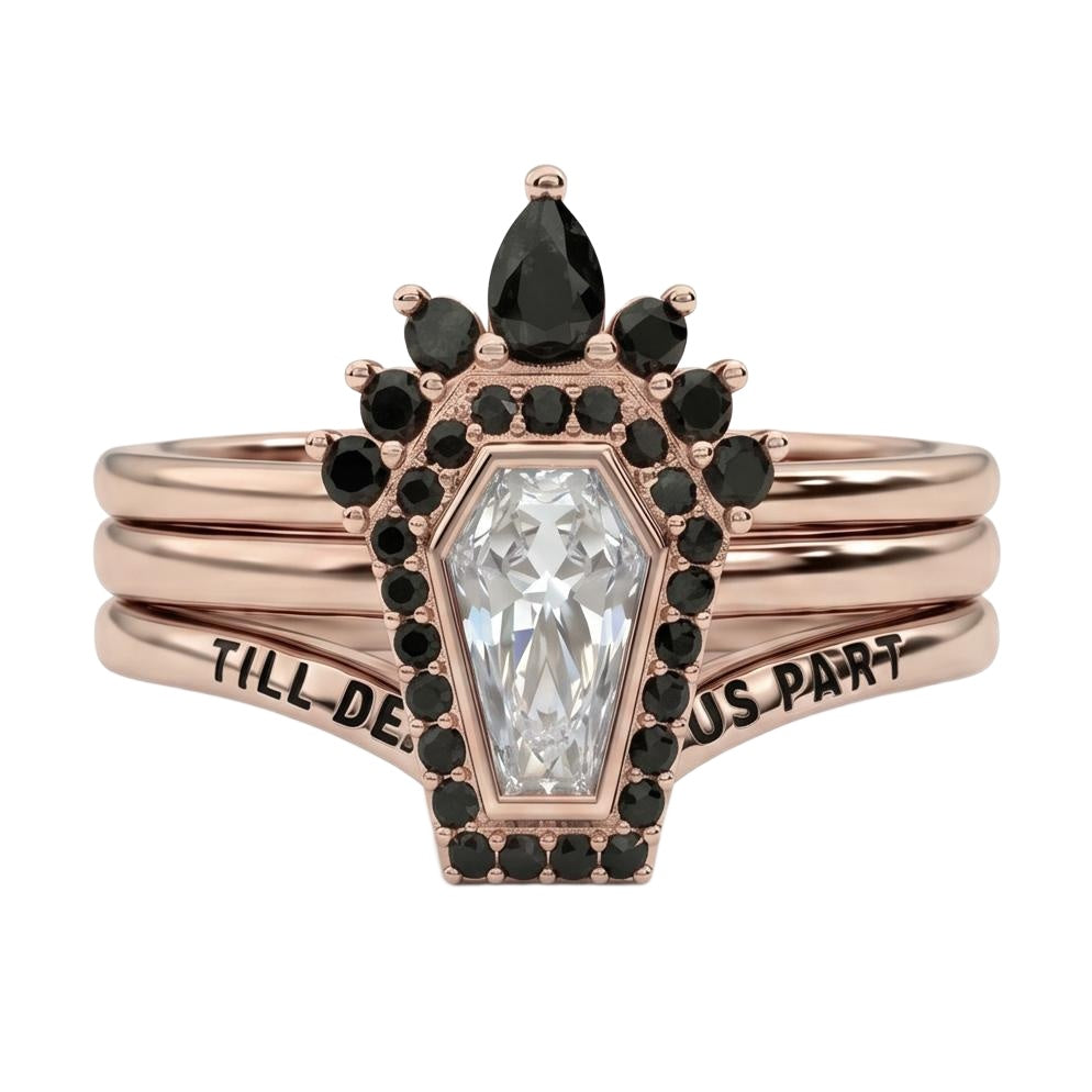 18K Rose Gold Plated, 10K Solid Rose Gold