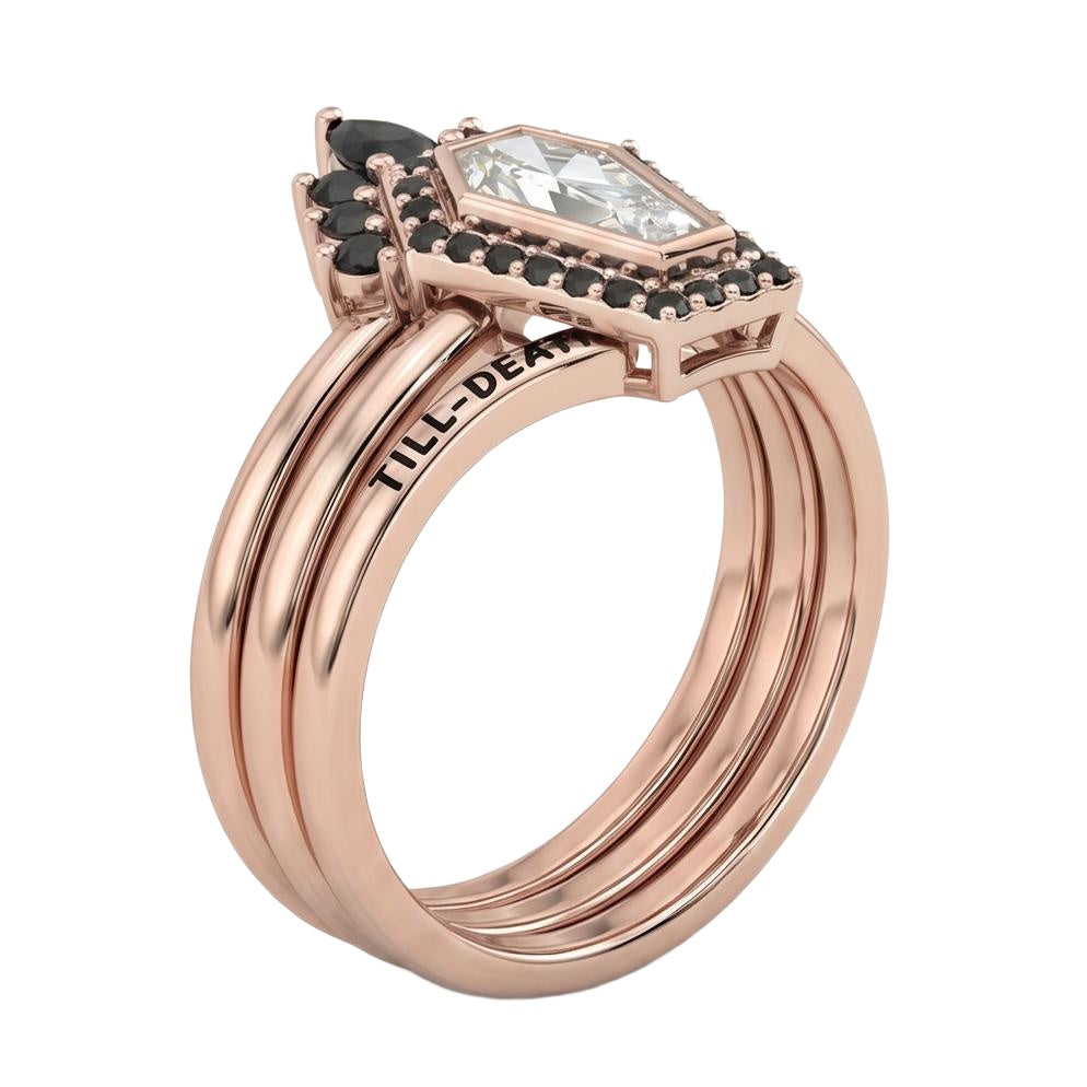 18K Rose Gold Plated, 10K Solid Rose Gold