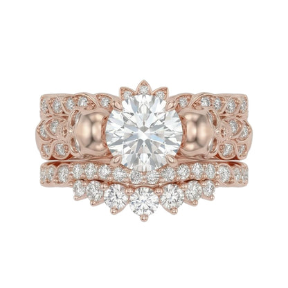 18K Rose Gold Plated, 10K Solid Rose Gold