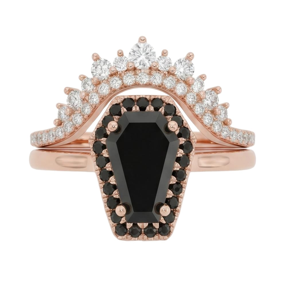 18K Rose Gold Plated, 10K Solid Rose Gold