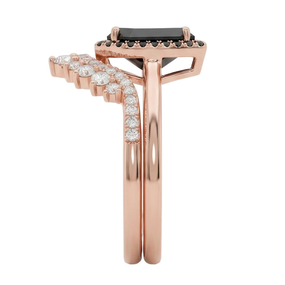 18K Rose Gold Plated, 10K Solid Rose Gold