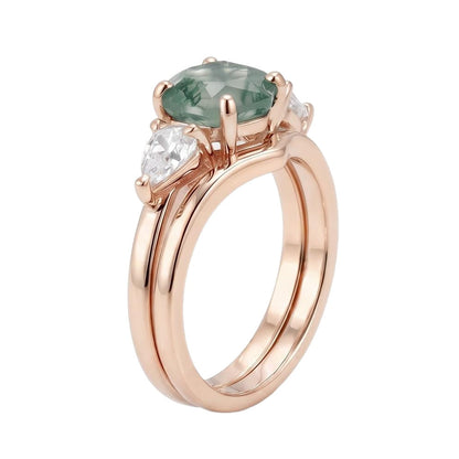 18K Rose Gold Plated, 10K Solid Rose Gold