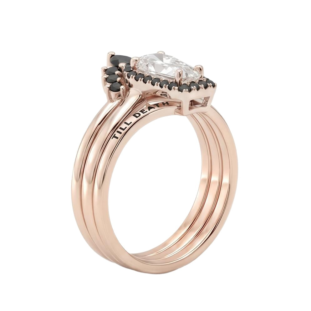 18K Rose Gold Plated, 10K Solid Rose Gold