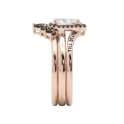 18K Rose Gold Plated, 10K Solid Rose Gold