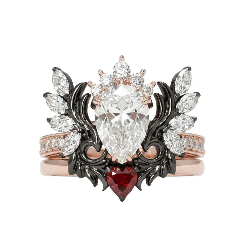 18K Rose Gold Plated, 10K Solid Rose Gold