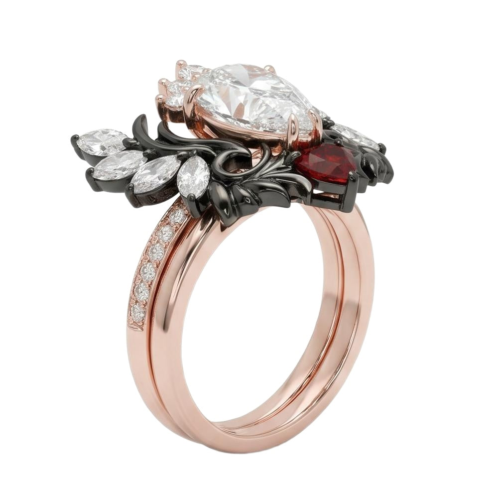18K Rose Gold Plated, 10K Solid Rose Gold
