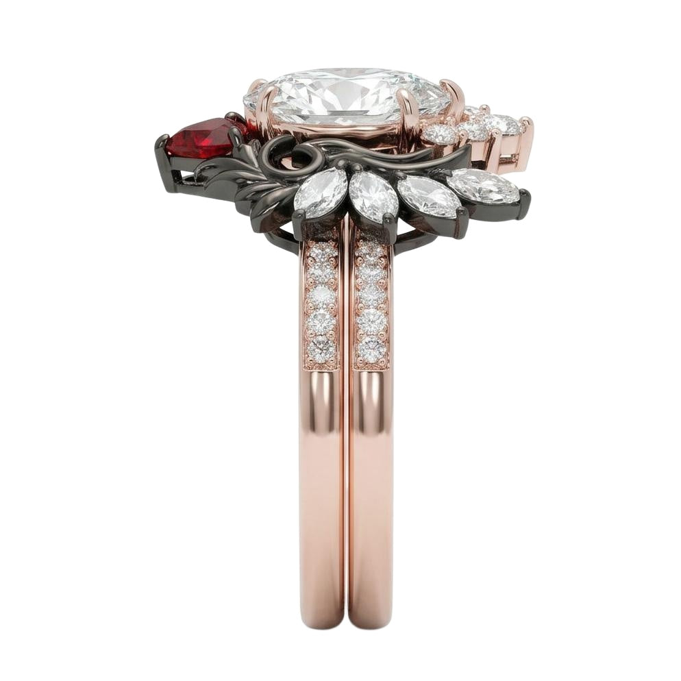 18K Rose Gold Plated, 10K Solid Rose Gold