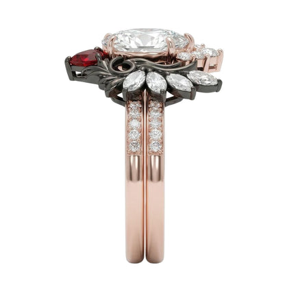 18K Rose Gold Plated, 10K Solid Rose Gold