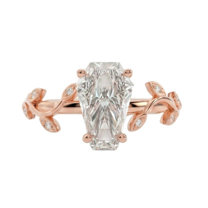 18K Rose Gold Plated, 10K Solid Rose Gold
