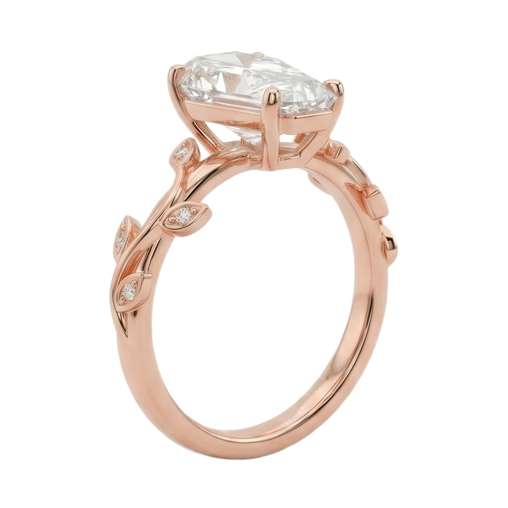 18K Rose Gold Plated, 10K Solid Rose Gold