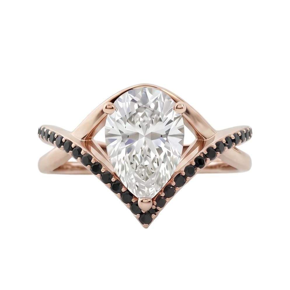18K Rose Gold Plated, 10K Solid Rose Gold