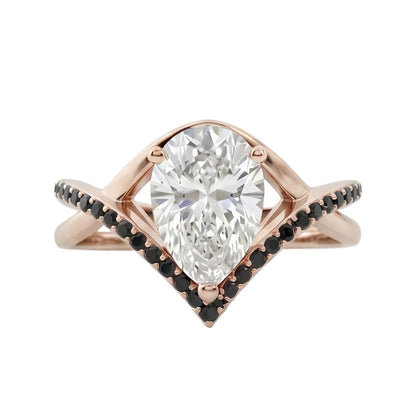 18K Rose Gold Plated, 10K Solid Rose Gold