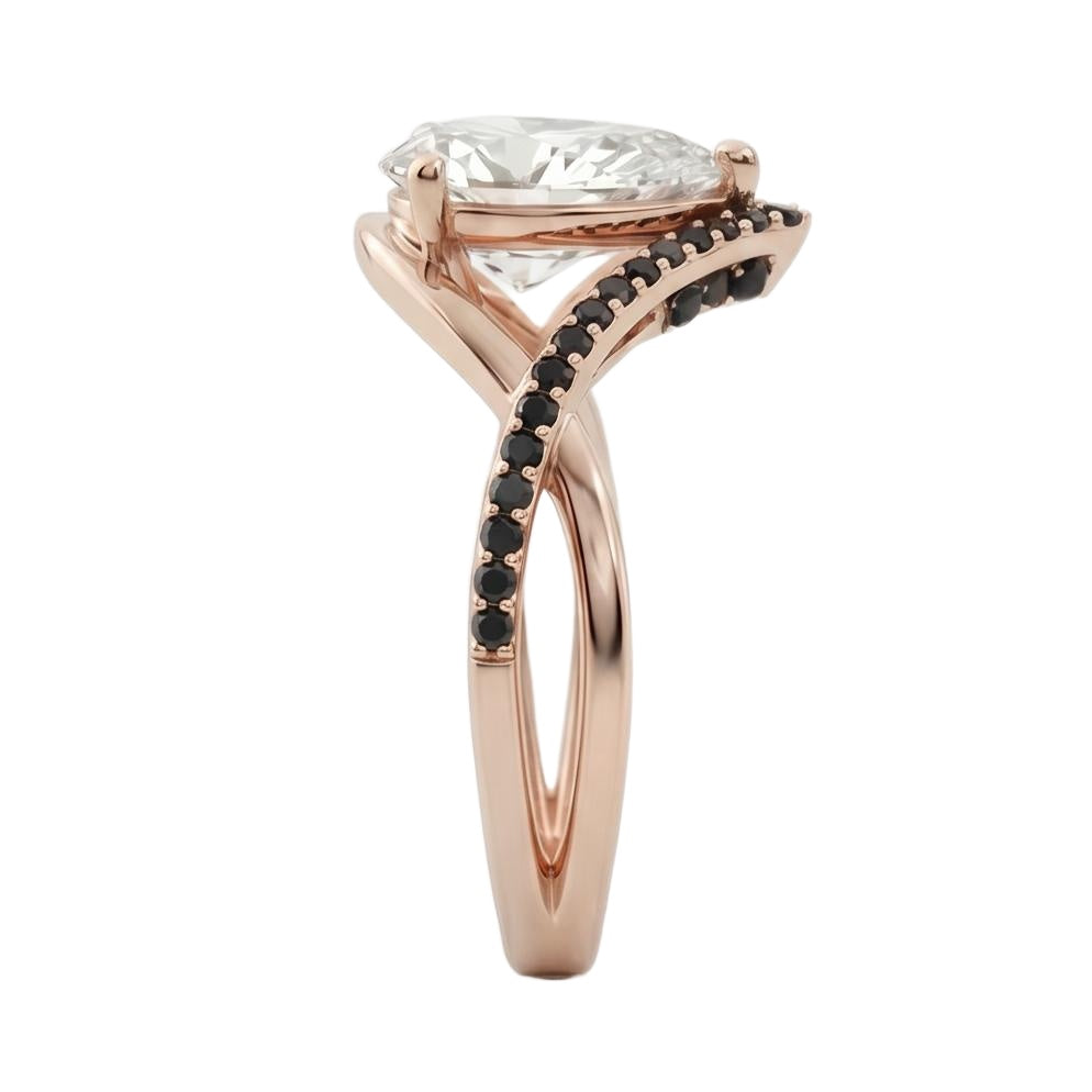 18K Rose Gold Plated, 10K Solid Rose Gold
