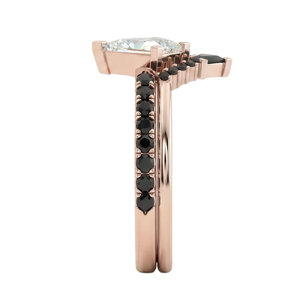 18K Rose Gold Plated, 10K Solid Rose Gold