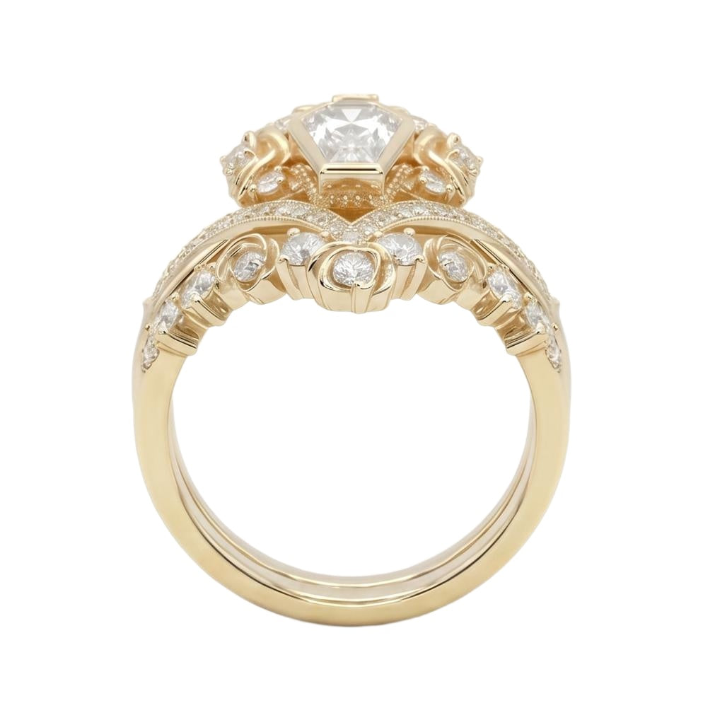 18K Yellow Gold Plated, 10K Solid Yellow Gold