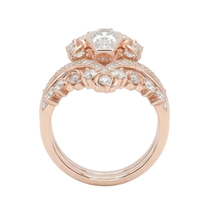 18K Rose Gold Plated, 10K Solid Rose Gold
