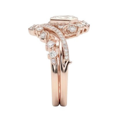 18K Rose Gold Plated, 10K Solid Rose Gold
