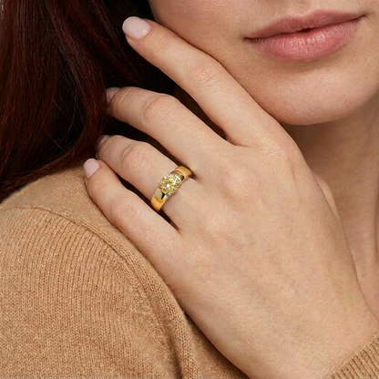 18K Yellow Gold Plated, 10K Solid Yellow Gold
