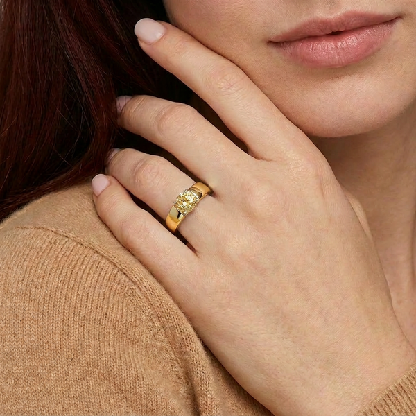 18K Yellow Gold Plated, 10K Solid Yellow Gold