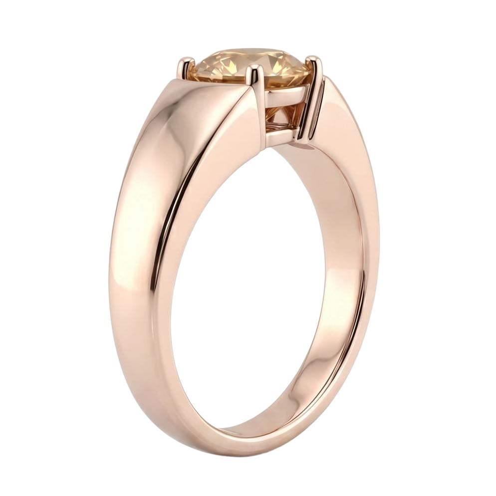 18K Rose Gold Plated, 10K Solid Rose Gold
