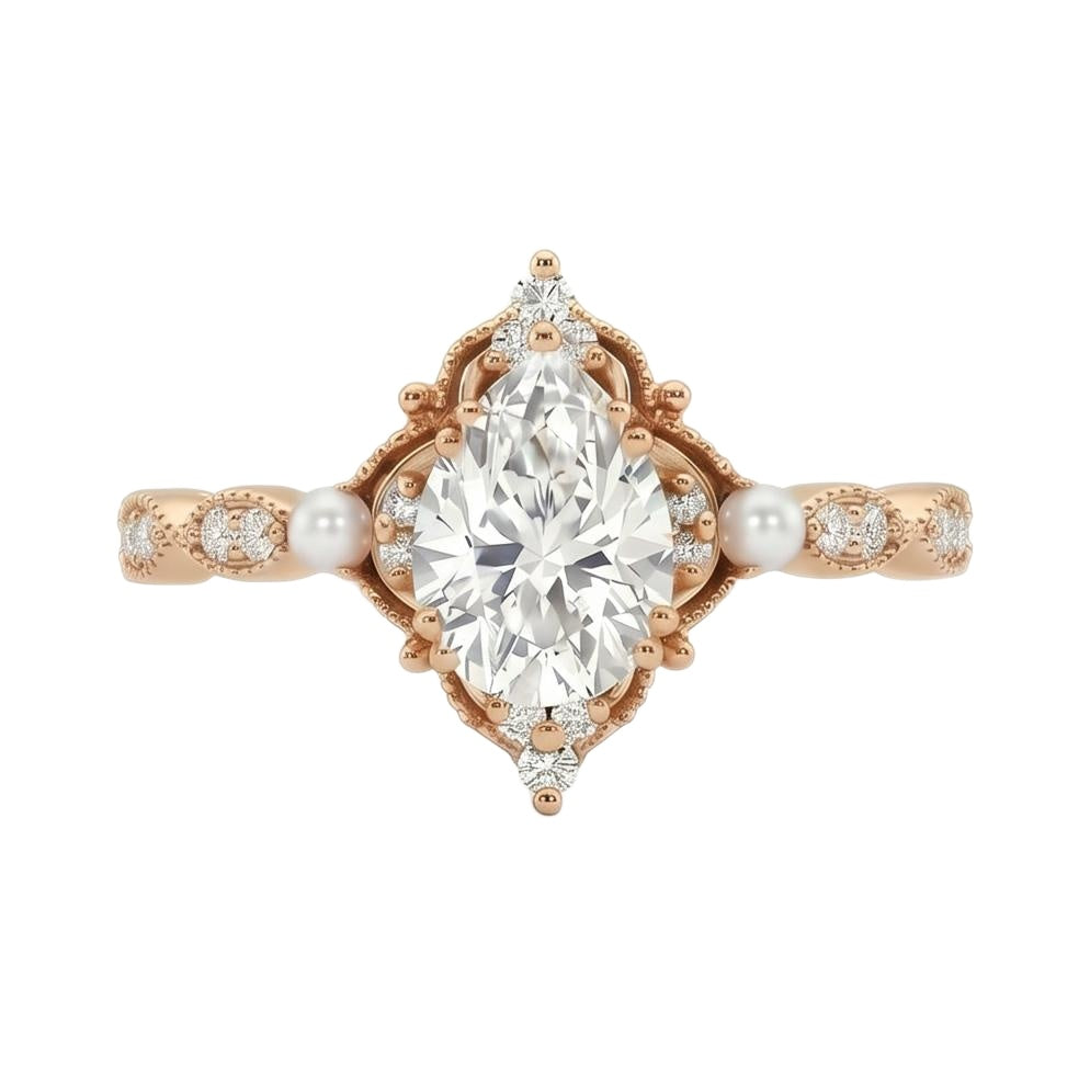 18K Rose Gold Plated, 10K Solid Rose Gold