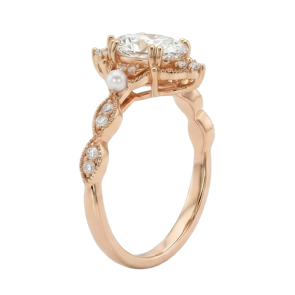 18K Rose Gold Plated, 10K Solid Rose Gold