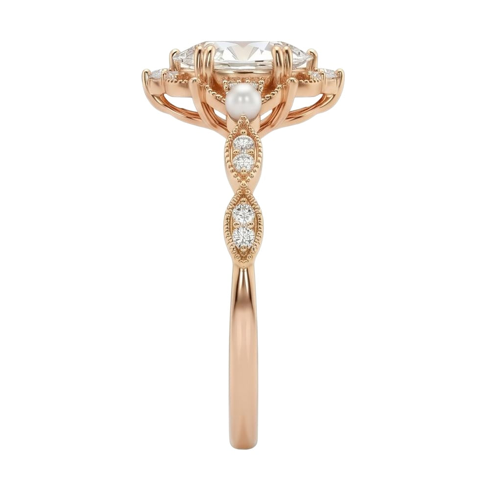 18K Rose Gold Plated, 10K Solid Rose Gold