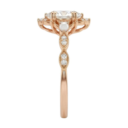 18K Rose Gold Plated, 10K Solid Rose Gold