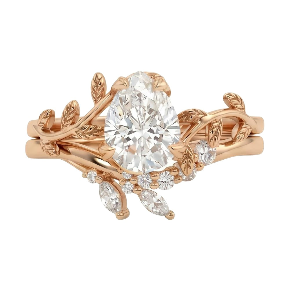 18K Rose Gold Plated, 10K Solid Rose Gold