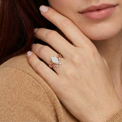 18K Rose Gold Plated, 10K Solid Rose Gold
