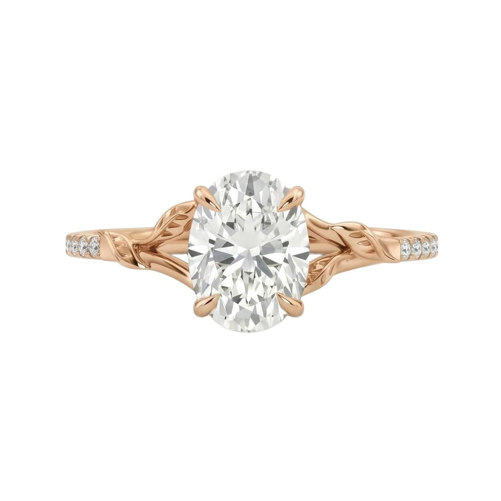 18K Rose Gold Plated, 10K Solid Rose Gold