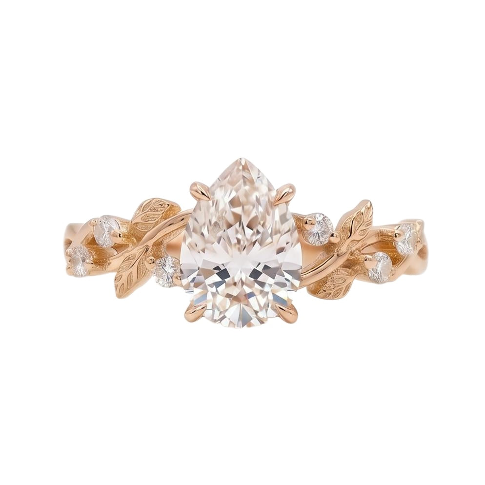 18K Rose Gold Plated, 10K Solid Rose Gold