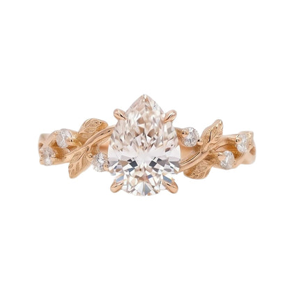 18K Rose Gold Plated, 10K Solid Rose Gold