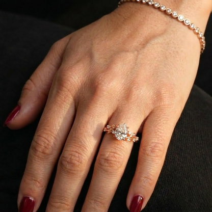 18K Rose Gold Plated, 10K Solid Rose Gold