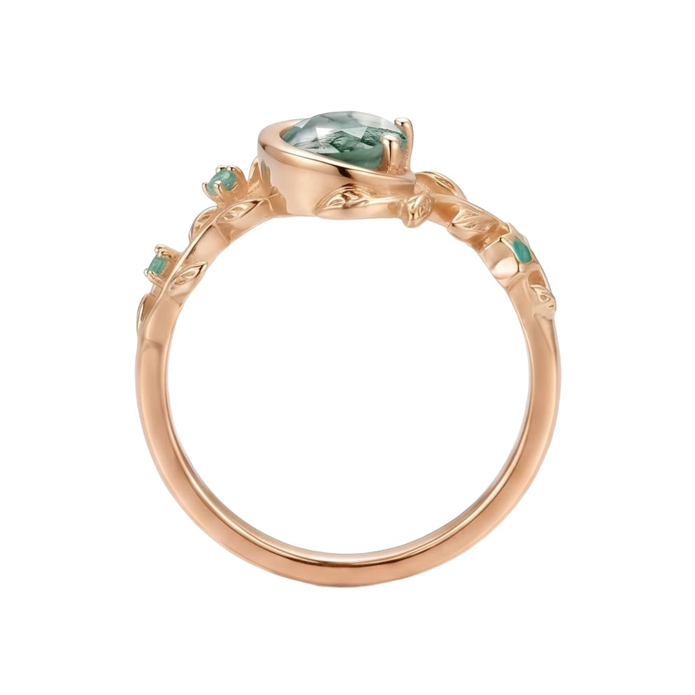 18K Rose Gold Plated, 10K Solid Rose Gold