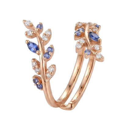 18K Rose Gold Plated, 10K Solid Rose Gold