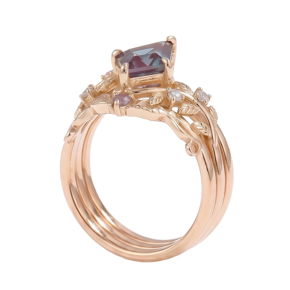 18K Rose Gold Plated, 10K Solid Rose Gold
