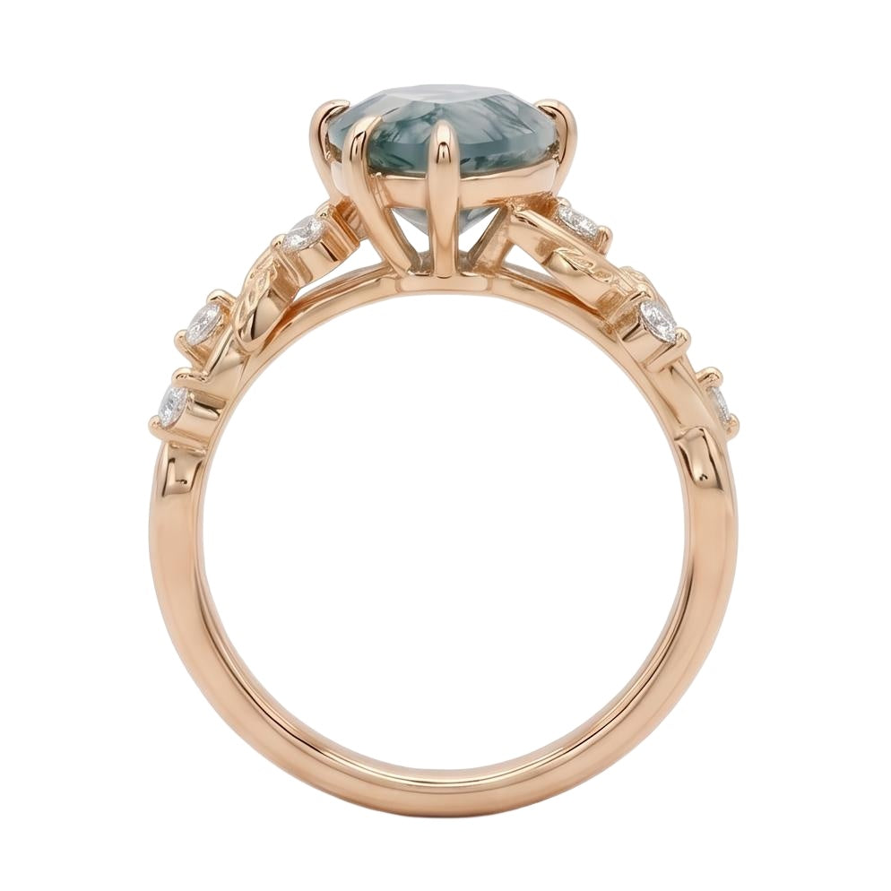 18K Rose Gold Plated, 10K Solid Rose Gold