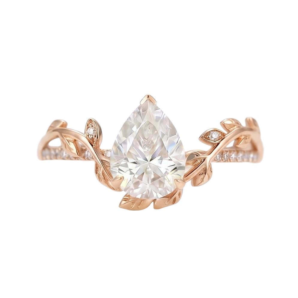 18K Rose Gold Plated, 10K Solid Rose Gold