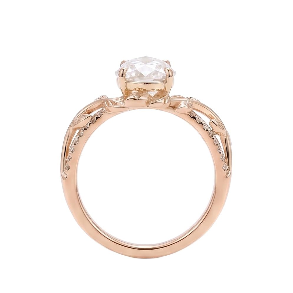 18K Rose Gold Plated, 10K Solid Rose Gold