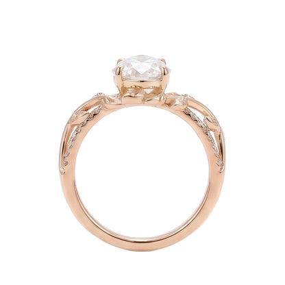 18K Rose Gold Plated, 10K Solid Rose Gold