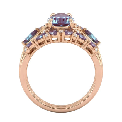 18K Rose Gold Plated, 10K Solid Rose Gold