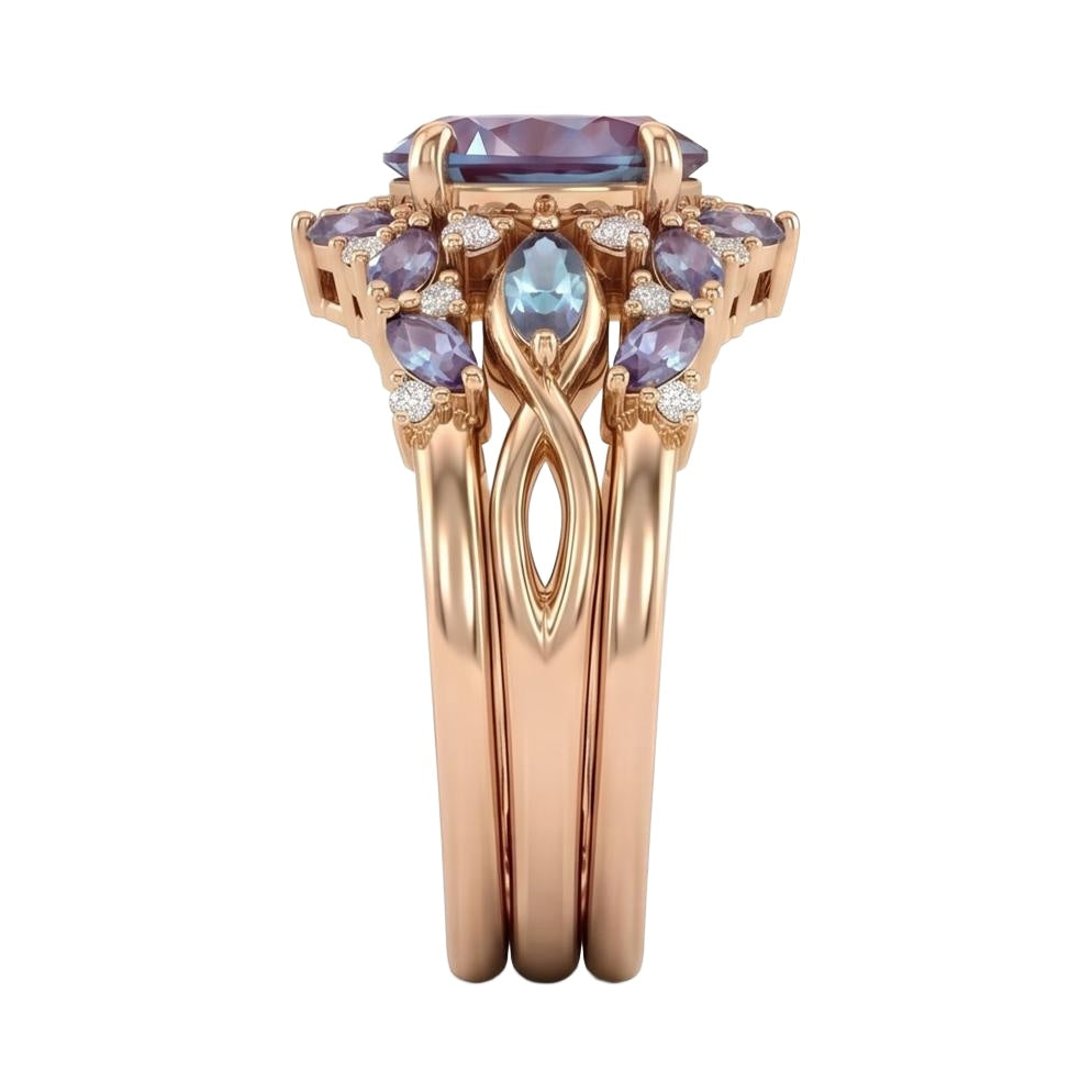 18K Rose Gold Plated, 10K Solid Rose Gold