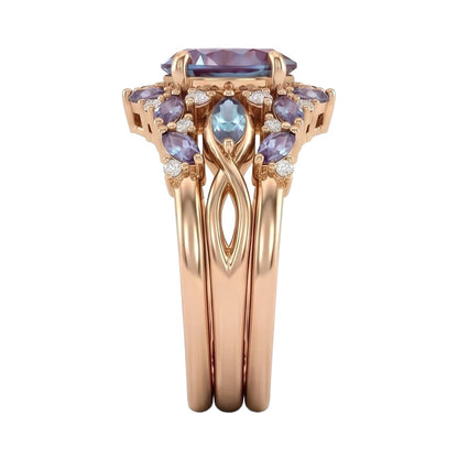 18K Rose Gold Plated, 10K Solid Rose Gold