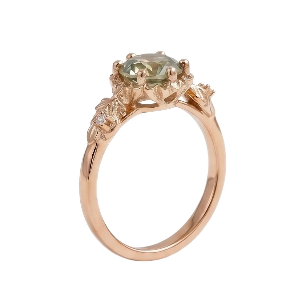 18K Rose Gold Plated, 10K Solid Rose Gold