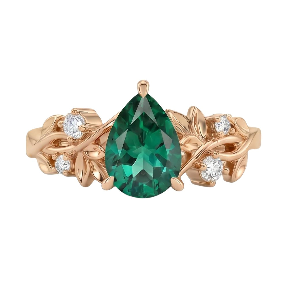 18K Rose Gold Plated, 10K Solid Rose Gold
